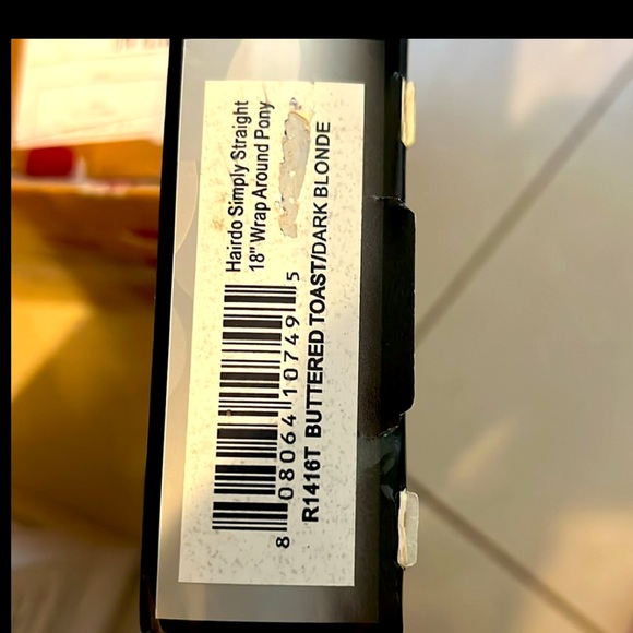 18” wrap around pony (2) sets buttered dark blonde & chestnut brown openbox - Picture 3 of 4